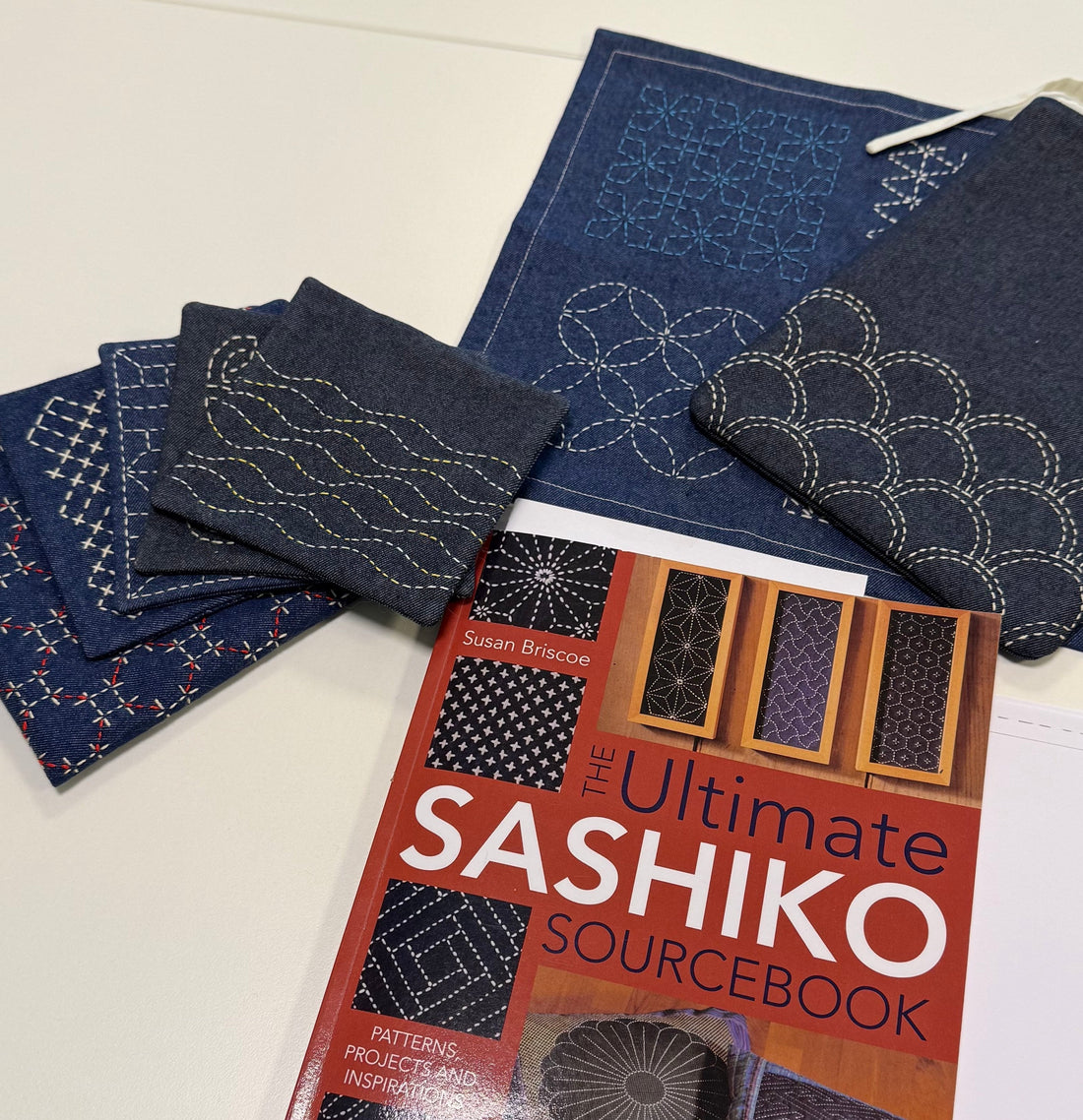 How to make a hand-stiched Sashiko iPad pouch? - Beginner friendly project